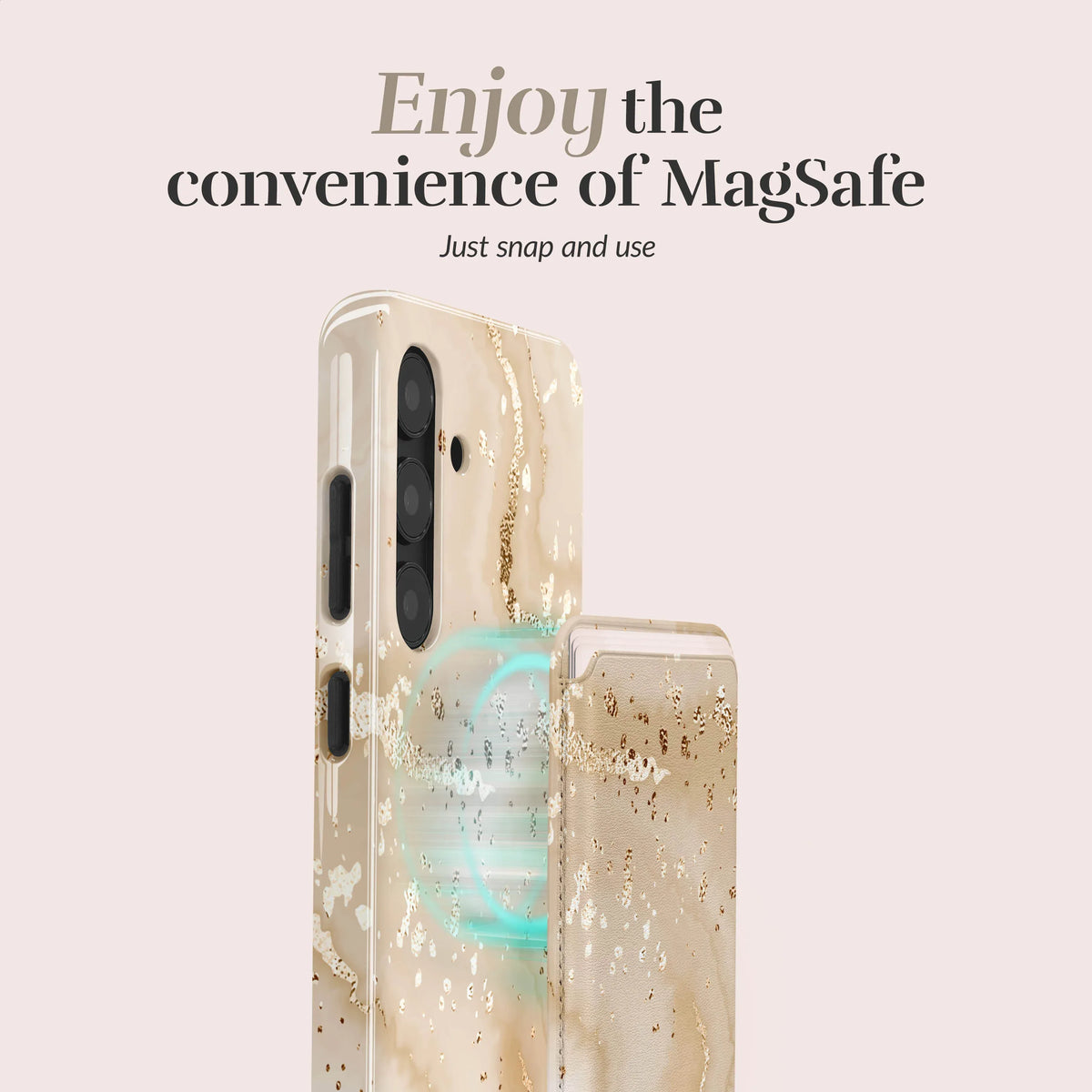 Mio By Mobilize Mio Gold Marble Magsafe Compatible Card Holder - Essentify