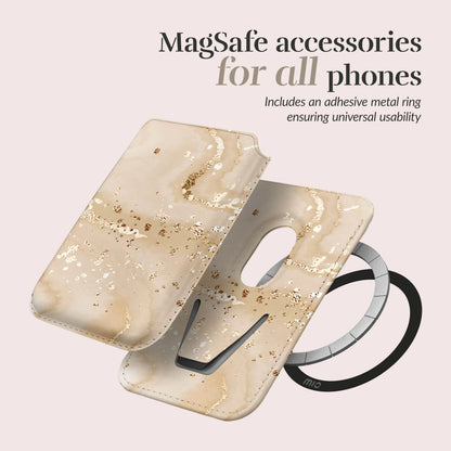 Mio By Mobilize Mio Gold Marble Magsafe Compatible Card Holder - Essentify