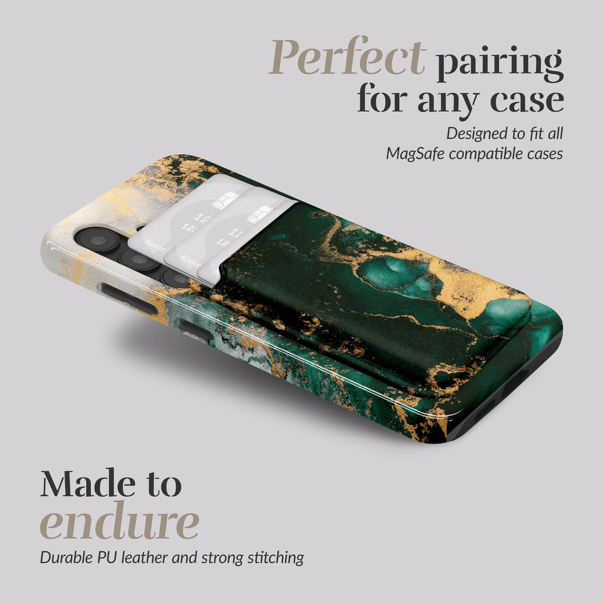 Mio By Mobilize Mio Green Marble Magsafe Compatible Card Holder - Essentify