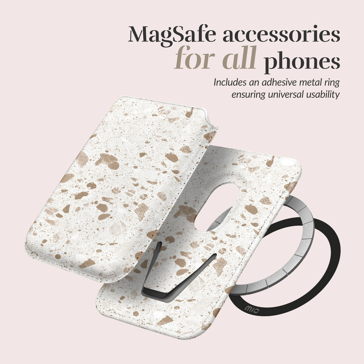 Mio By Mobilize Mio Soft Terrazzo Magsafe Compatible Card Holder - Essentify