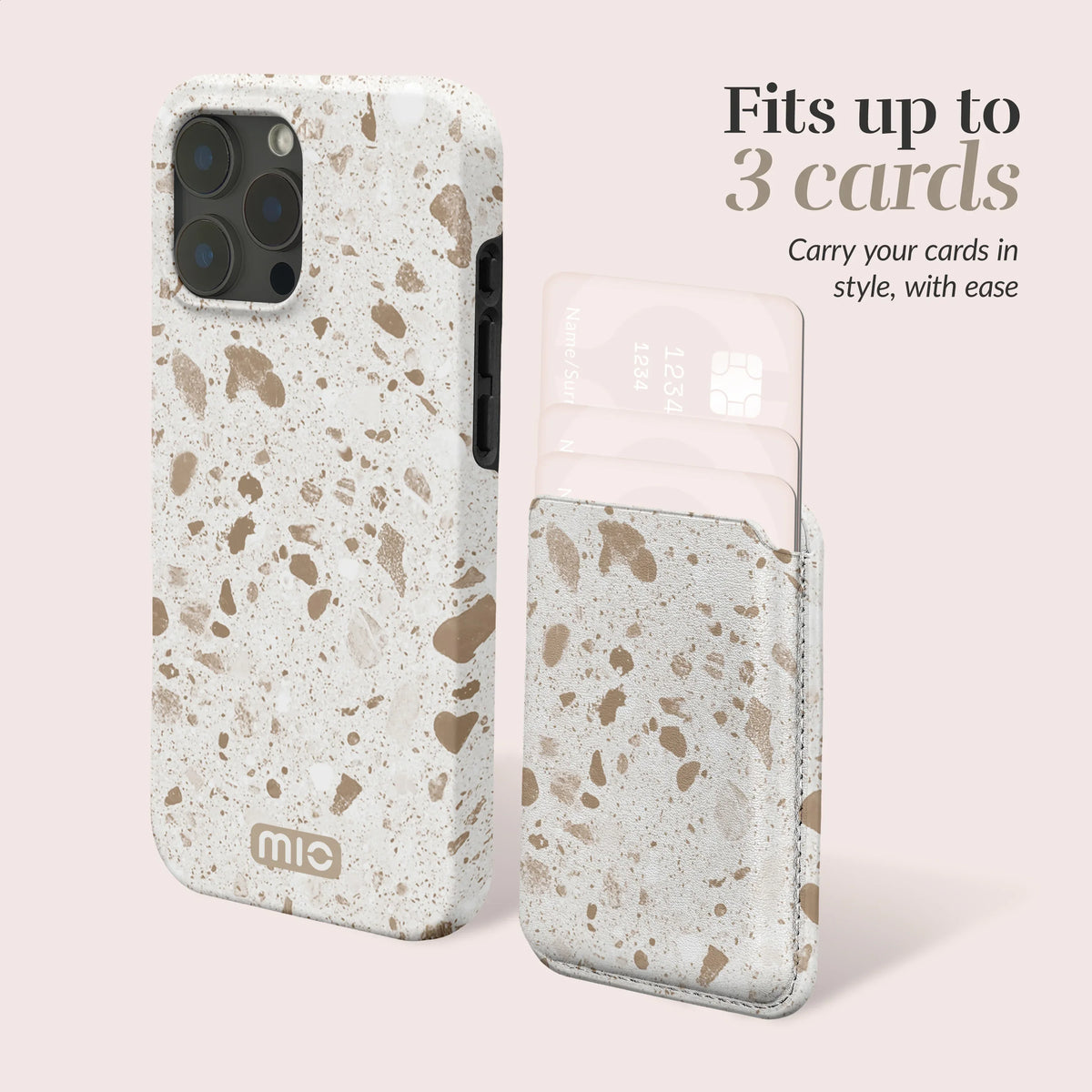 Mio By Mobilize Mio Soft Terrazzo Magsafe Compatible Card Holder - Essentify