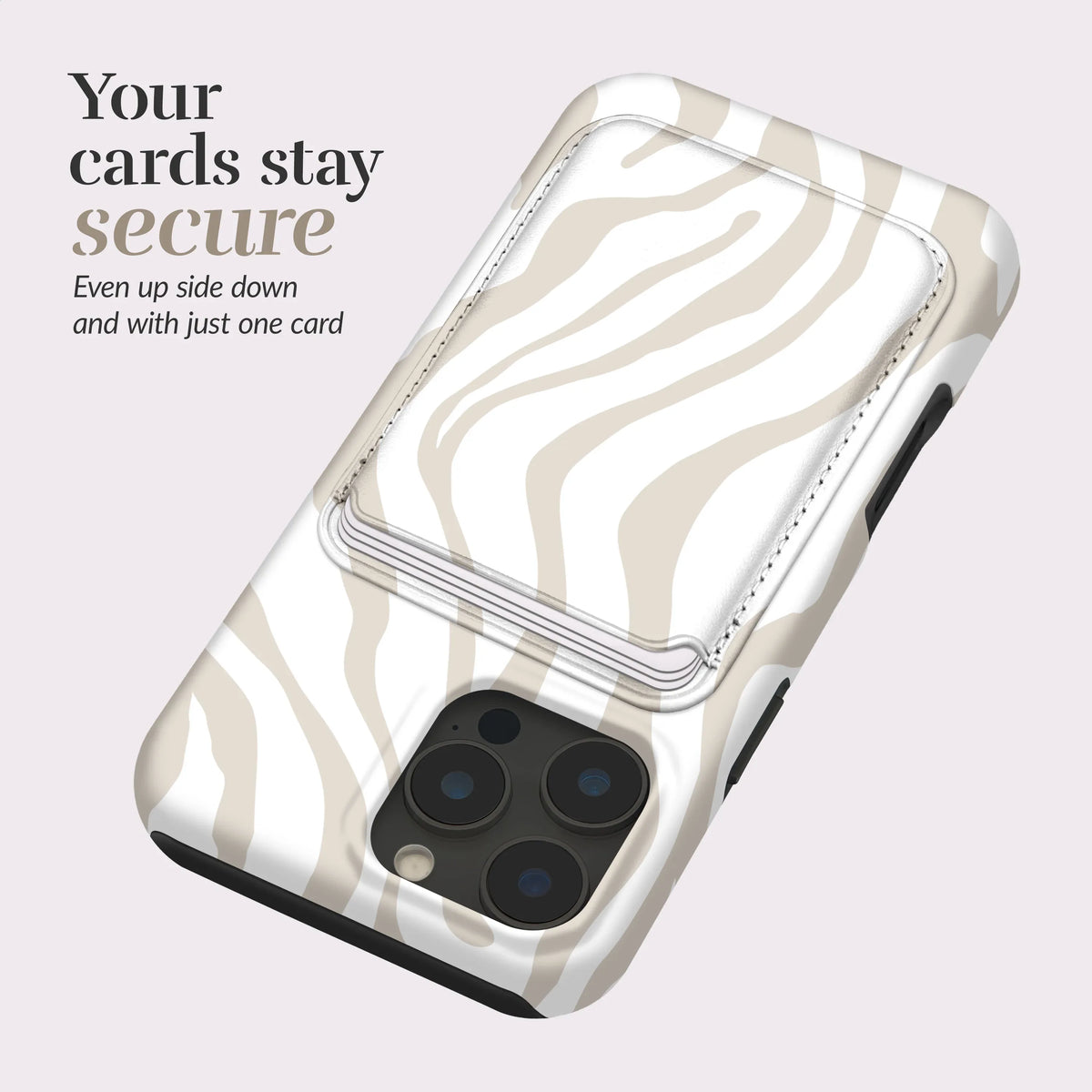 Mio By Mobilize Mio Sandy Zebra Magsafe Compatible Card Holder - Essentify