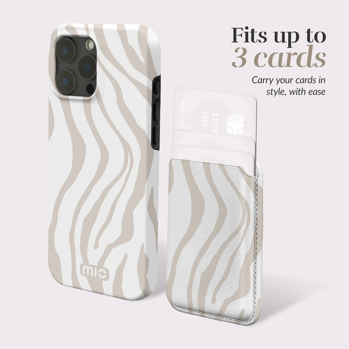 Mio By Mobilize Mio Sandy Zebra Magsafe Compatible Card Holder - Essentify