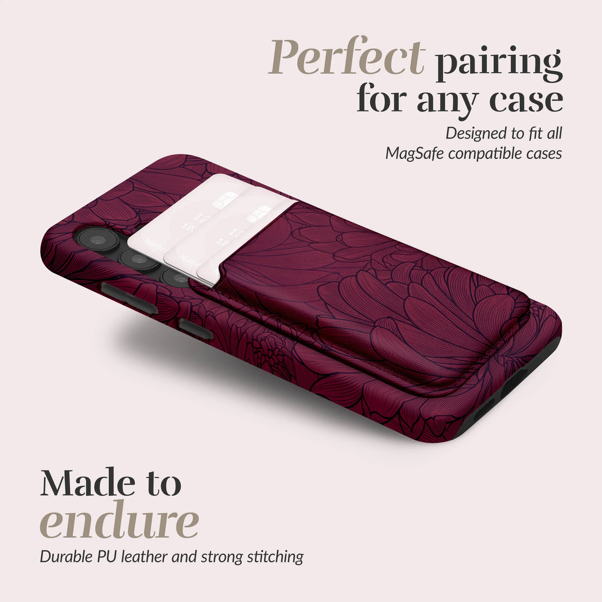 Mio By Mobilize Mio Berry Blooms Magsafe Compatible Card Holder - Essentify