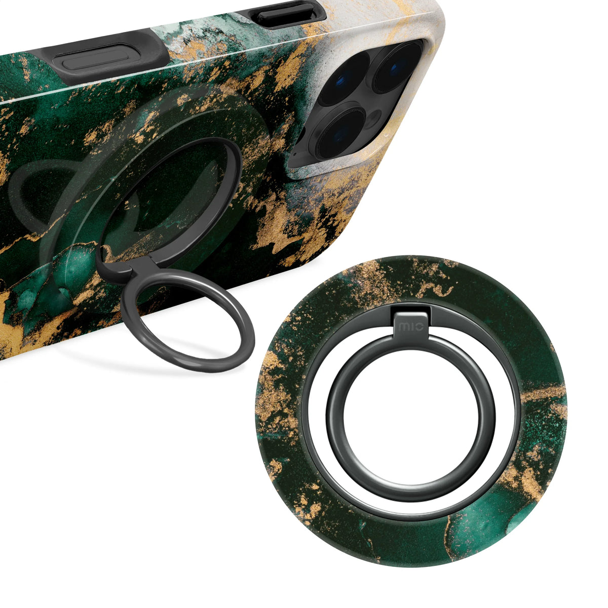 Mio By Mobilize Mio Green Marble Magsafe Compatible Ring Holder - Essentify