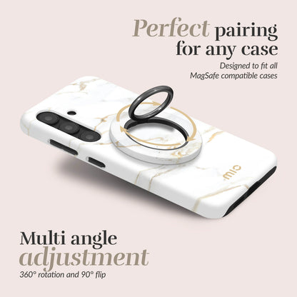 Mio By Mobilize Mio White Marble Magsafe Compatible Ring Holder - Essentify