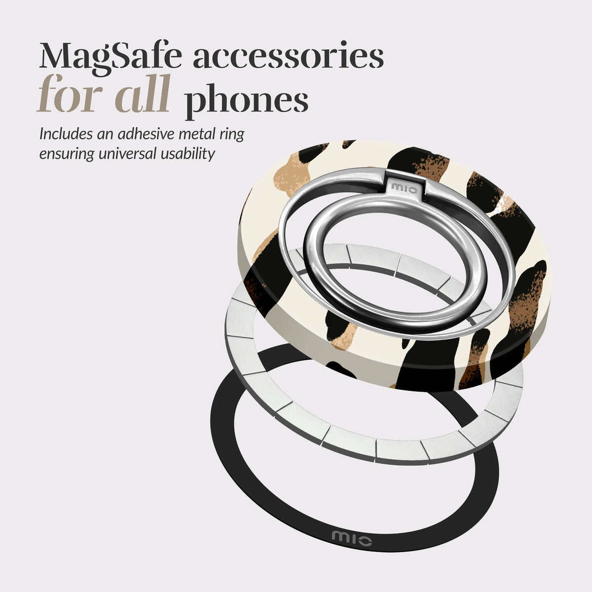Mio By Mobilize Mio Leopard Magsafe Compatible Ring Holder - Essentify