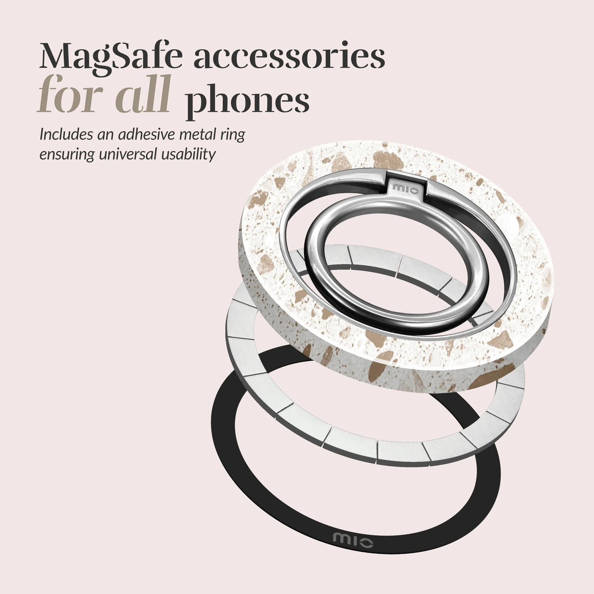 Mio By Mobilize Mio Soft Terrazzo Magsafe Compatible Ring Holder - Essentify