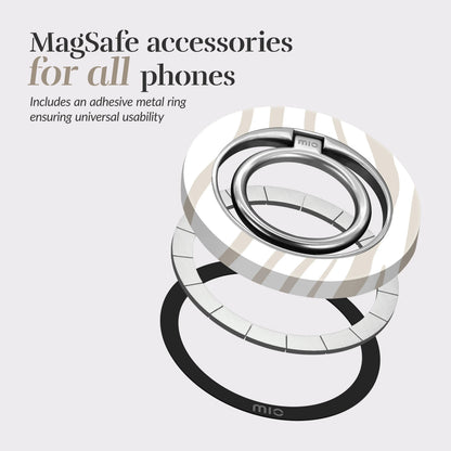 Mio By Mobilize Mio Sandy Zebra Magsafe Compatible Ring Holder - Essentify