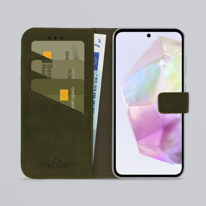 My Style Flex Wallet For Samsung Galaxy A35 5G Forest Green - Essentify