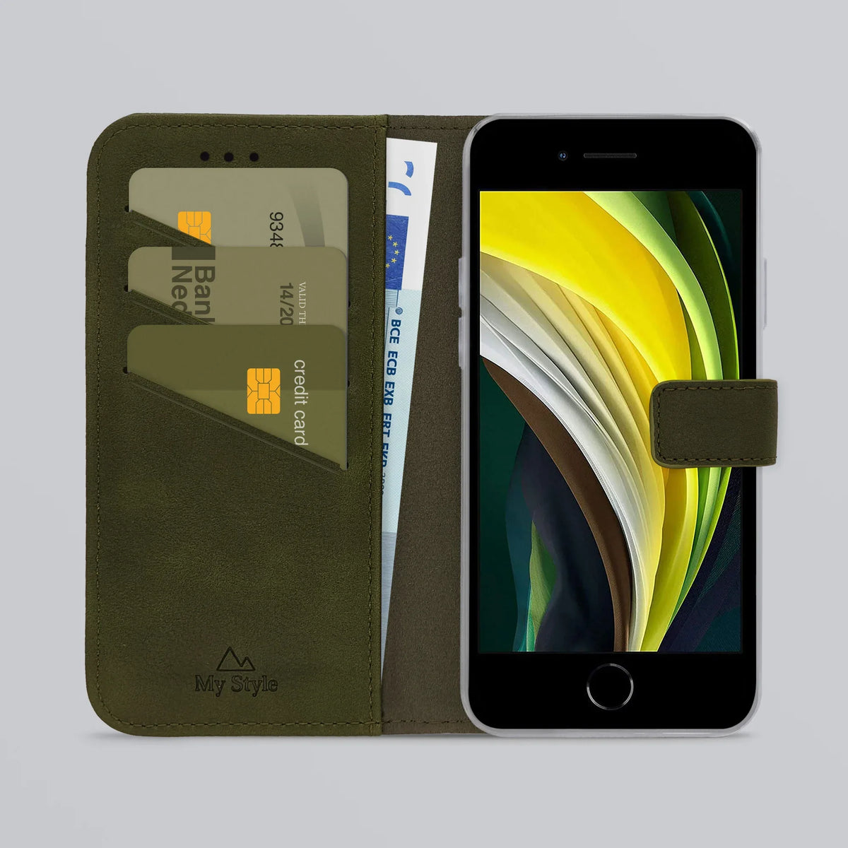 My Style Flex Wallet For Apple Iphone 6/6S/7/8/Se (2020/2022) Forest Green - Essentify