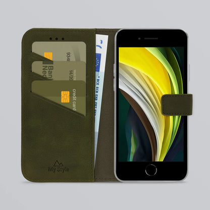My Style Flex Wallet For Apple Iphone 6/6S/7/8/Se (2020/2022) Forest Green - Essentify