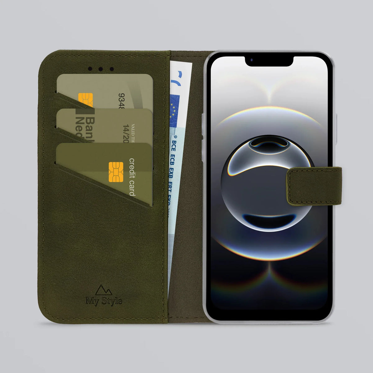 My Style Flex Wallet For Apple Iphone 16E Forest Green - Essentify
