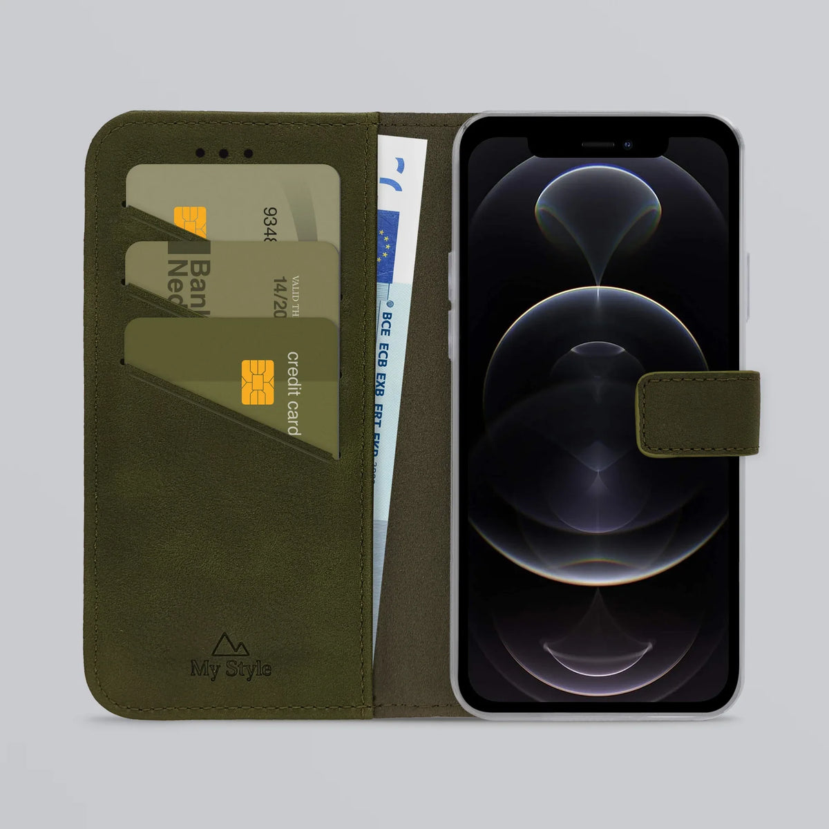 My Style Flex Wallet For Apple Iphone 12/12 Pro Forest Green - Essentify
