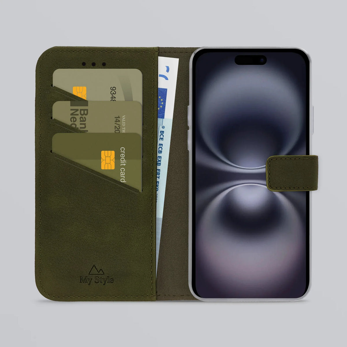 My Style Flex Wallet For Apple Iphone 16 Forest Green - Essentify