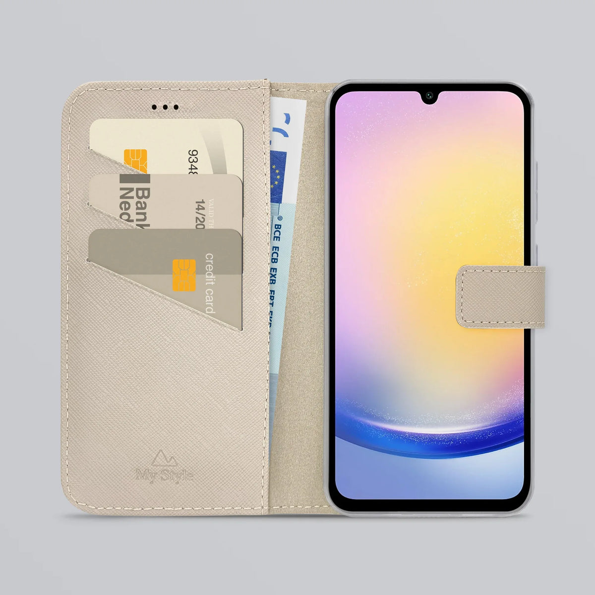 My Style Flex Wallet For Samsung Galaxy A25 5G Warm Taupe - Essentify
