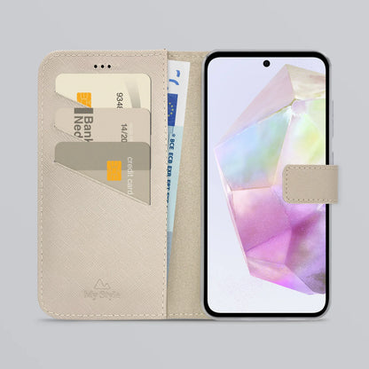 My Style Flex Wallet For Samsung Galaxy A35 5G Warm Taupe - Essentify