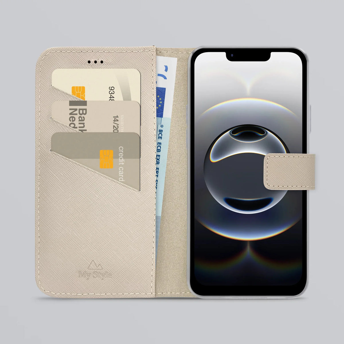 My Style Flex Wallet For Apple Iphone 16E Warm Taupe - Essentify