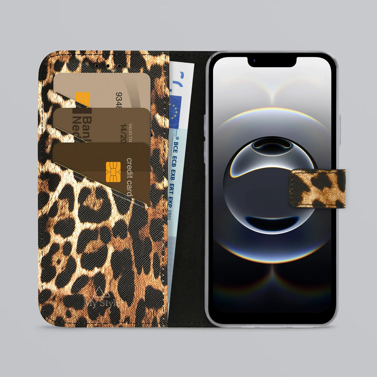 My Style Flex Wallet For Apple Iphone 16E Wild Leopard - Essentify
