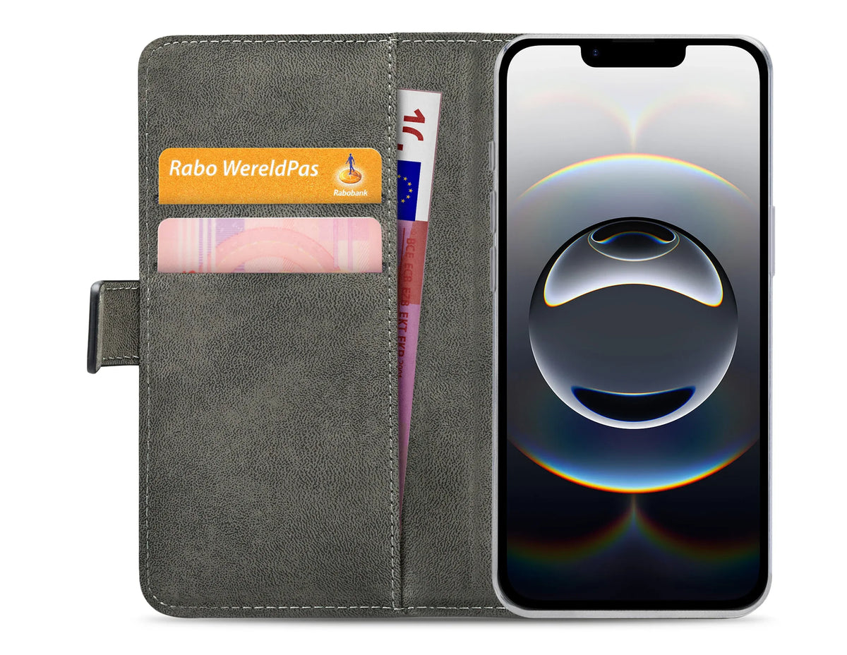 Mobilize Classic Gelly Wallet Book Case Apple Iphone 16E Black - Essentify