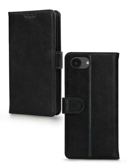 Mobilize Premium Gelly Wallet Book Case Apple Iphone 16E Black - Essentify