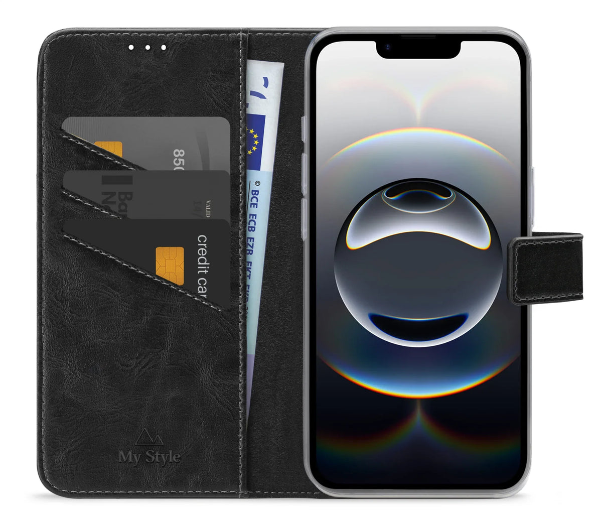 My Style Flex Wallet For Apple Iphone 16E Black - Essentify