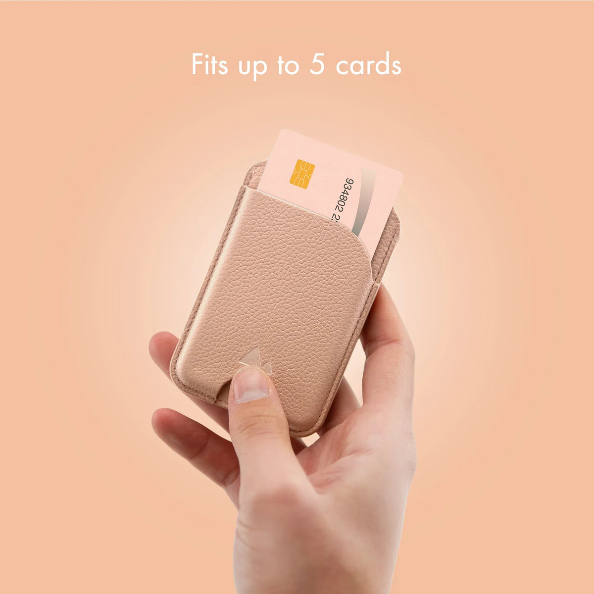 My Style Magsafe Compatible Magnet Card Holder With Stand Function Soft Pink - Essentify