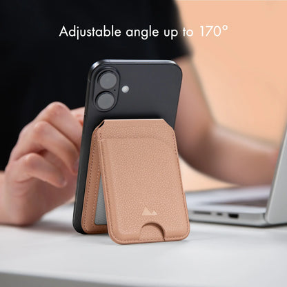 My Style Magsafe Compatible Magnet Card Holder With Stand Function Soft Pink - Essentify