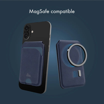 My Style Magsafe Compatible Magnet Card Holder With Stand Function Midnight Blue - Essentify