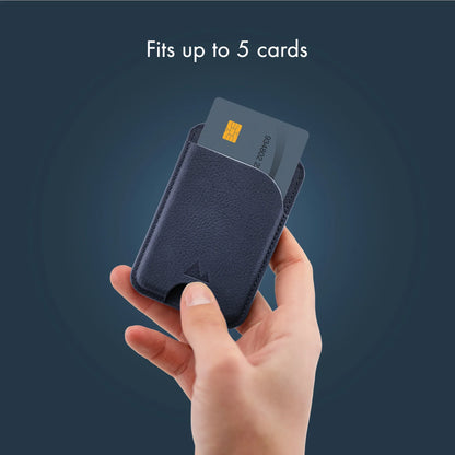 My Style Magsafe Compatible Magnet Card Holder With Stand Function Midnight Blue - Essentify