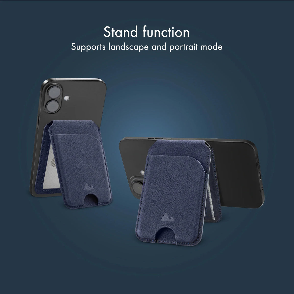 My Style Magsafe Compatible Magnet Card Holder With Stand Function Midnight Blue - Essentify