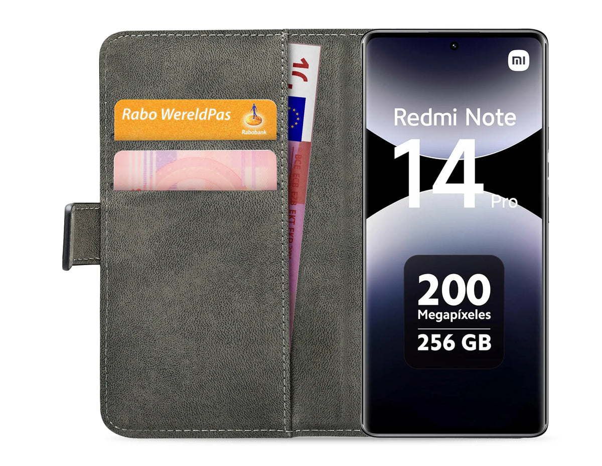 Mobilize Classic Gelly Wallet Book Case Xiaomi Redmi Note 14 Pro 4G Black - Essentify