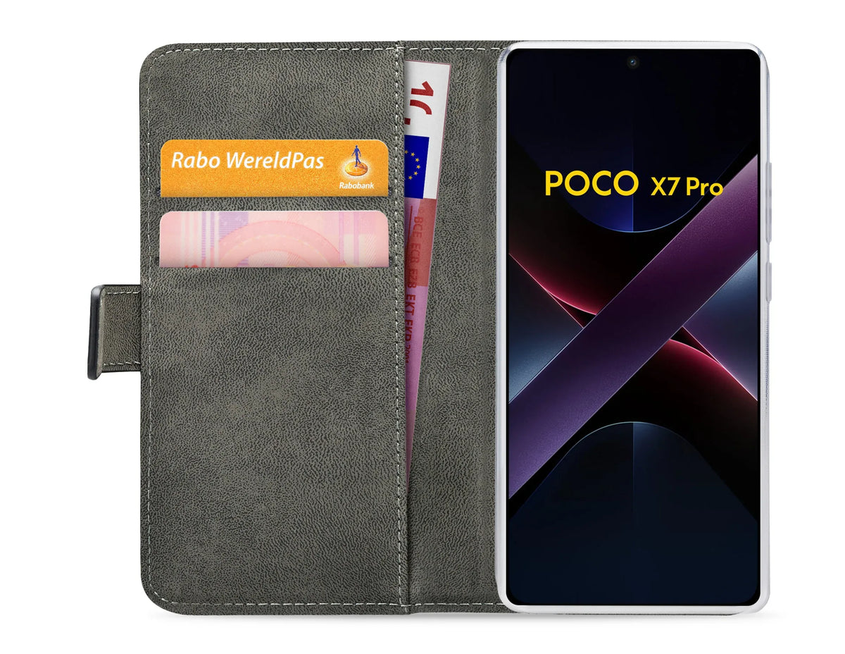 Mobilize Classic Gelly Wallet Book Case Xiaomi Poco X7 Pro 5G Black - Essentify