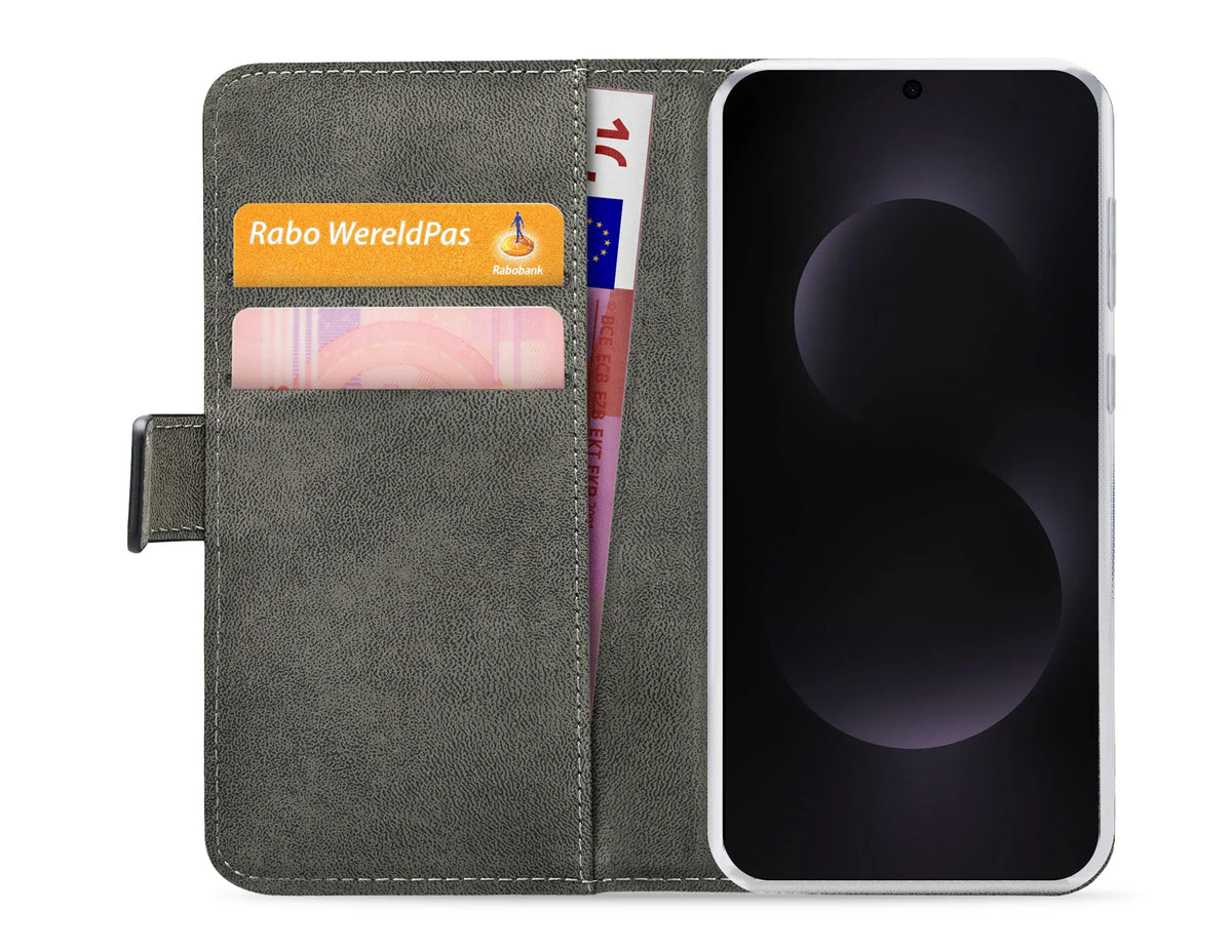 Mobilize Classic Gelly Wallet Book Case Samsung Galaxy S25 Edge 5G Black - Essentify