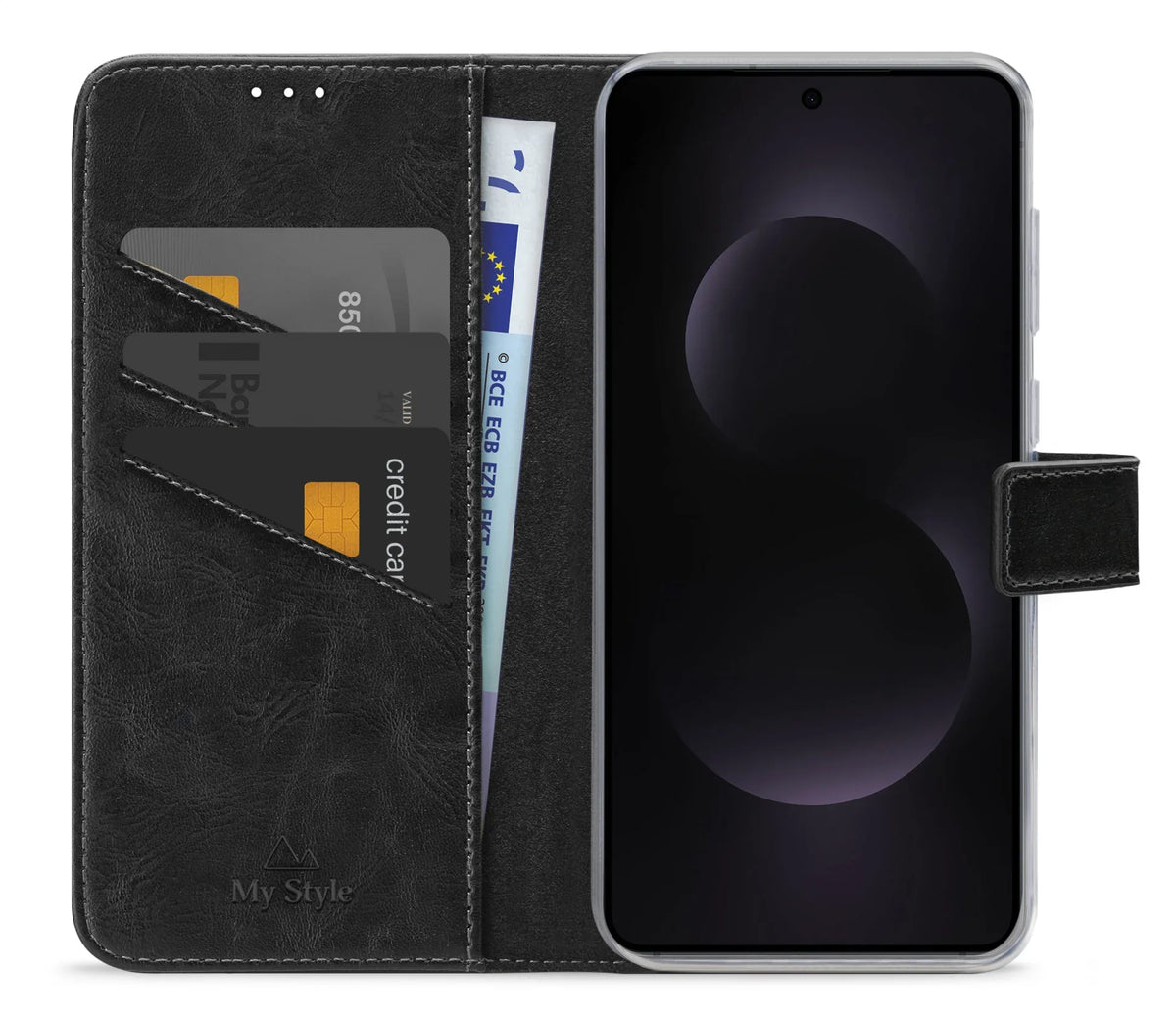 My Style Flex Wallet For Samsung Galaxy S25 Edge 5G Black - Essentify