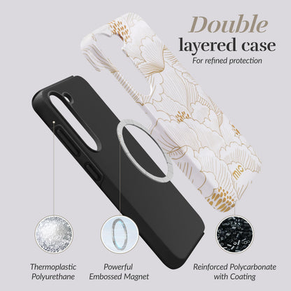 Mio By Mobilize Mio White Roses Magsafe Compatible For Samsung S25 Edge 5G - Essentify