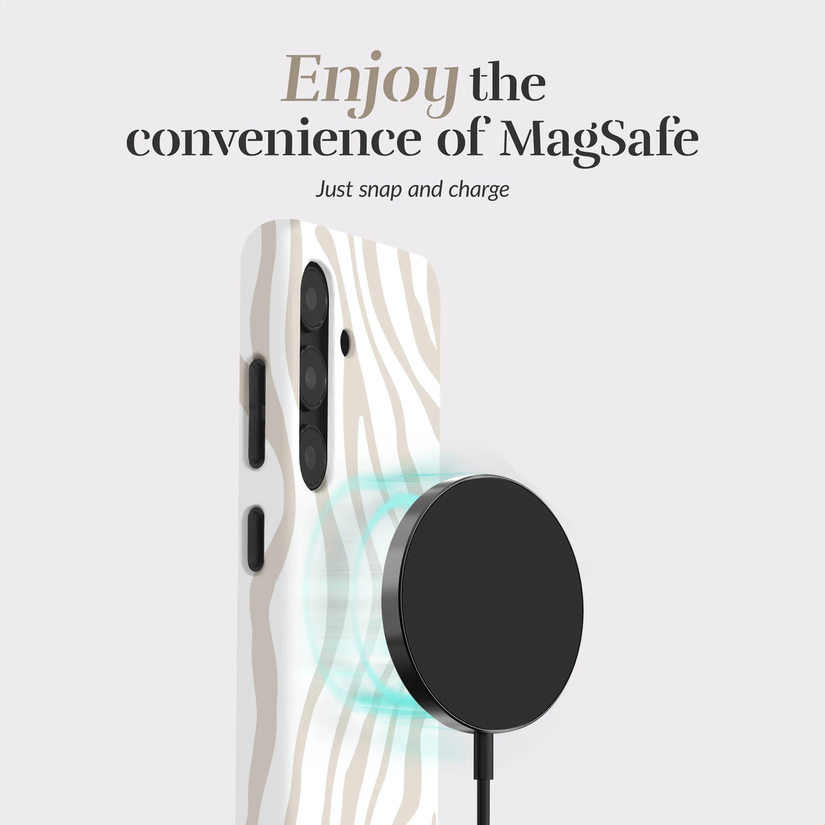Mio By Mobilize Mio Sandy Zebra Magsafe Compatible For Samsung S25 Edge 5G - Essentify