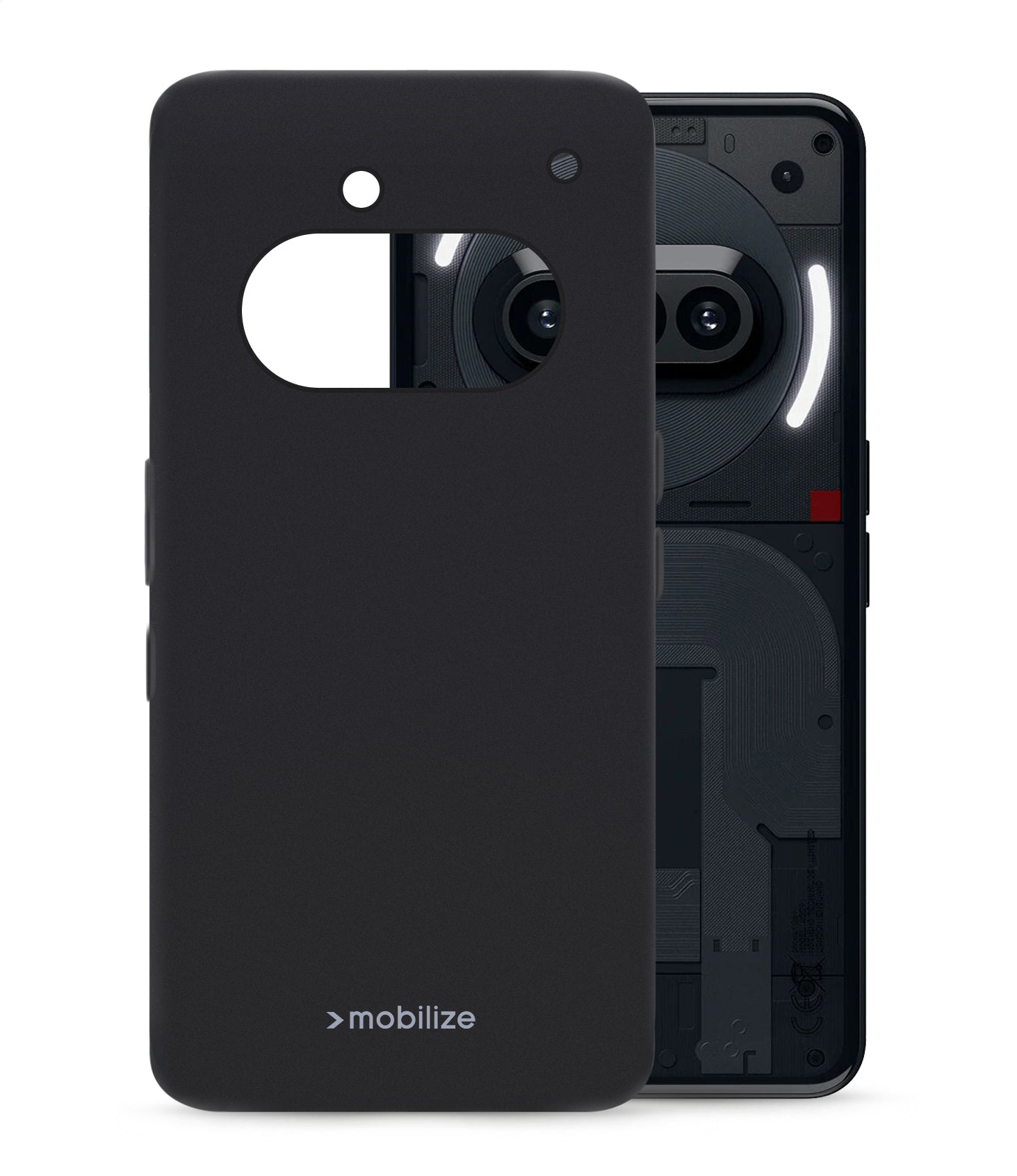 Mobilize Rubber Gelly Case Nothing Phone (3A) Matt Black