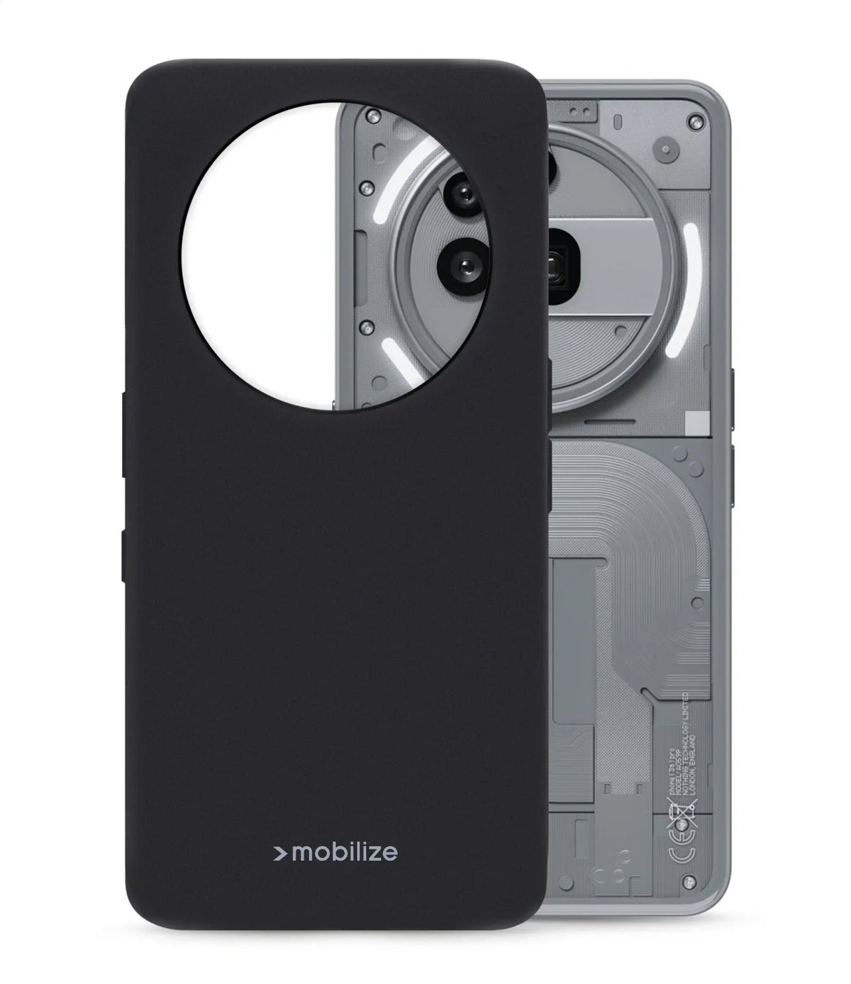 Mobilize Rubber Gelly Case Nothing Phone (3A) Pro Matt Black - Essentify