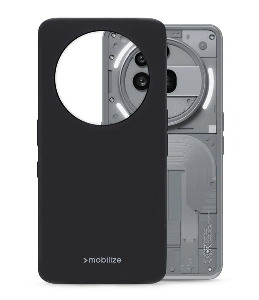 Mobilize Rubber Gelly Case Nothing Phone (3A) Pro Matt Black - Essentify