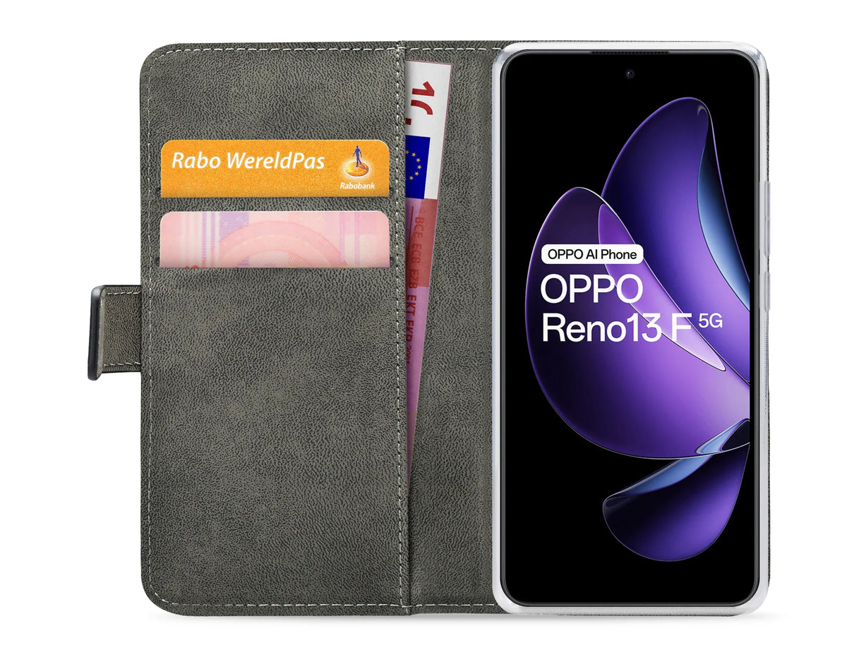 Mobilize Classic Gelly Wallet Book Case Oppo Reno13 F 5G Black - Essentify