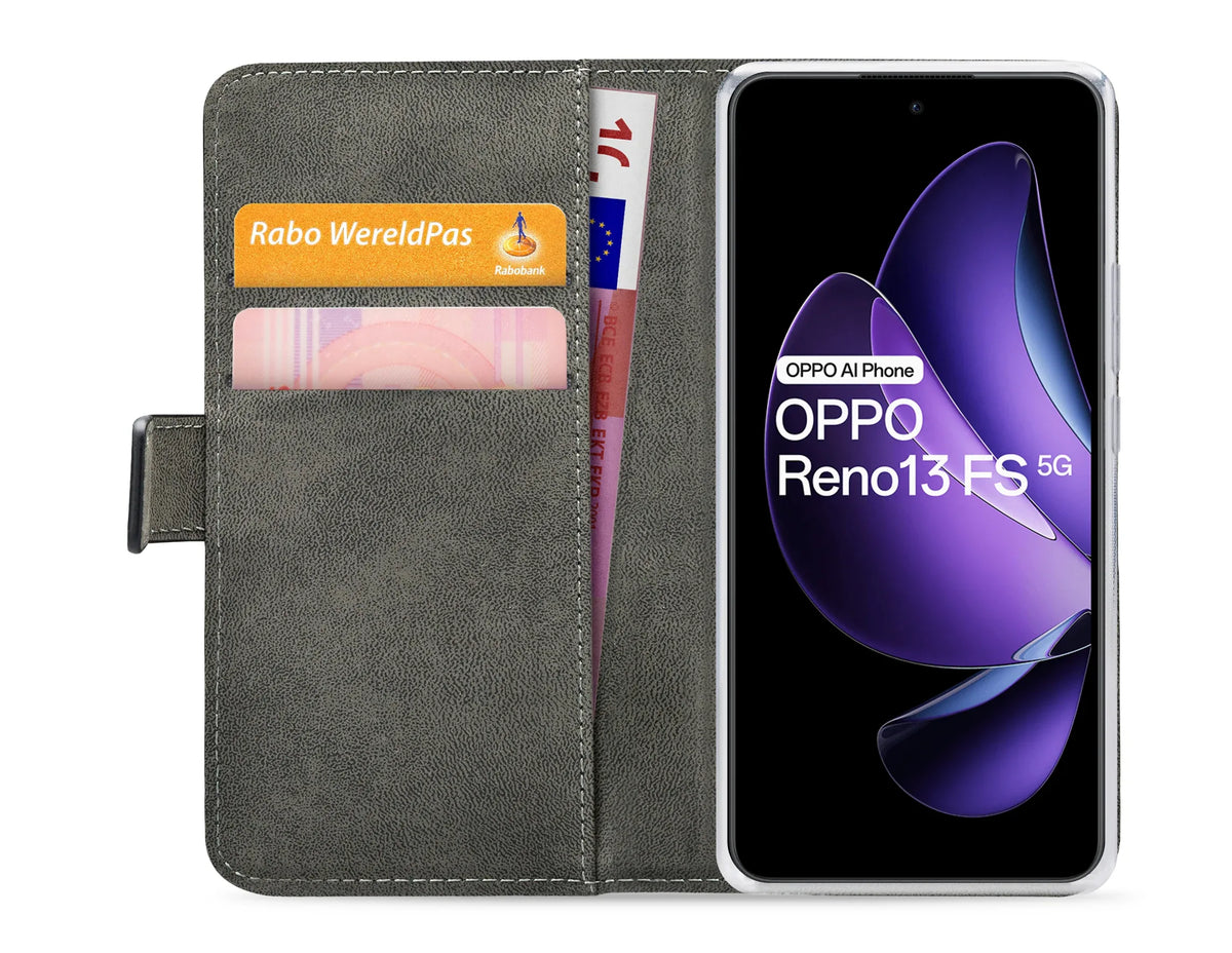 Mobilize Classic Gelly Wallet Book Case Oppo Reno13 Fs 5G Black - Essentify