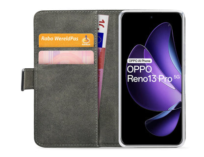 Mobilize Classic Gelly Wallet Book Case Oppo Reno13 Pro 5G Black - Essentify
