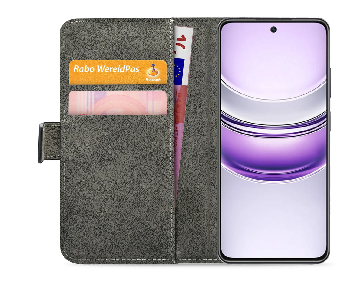 Mobilize Classic Gelly Wallet Book Case Realme 14X 5G Black - Essentify