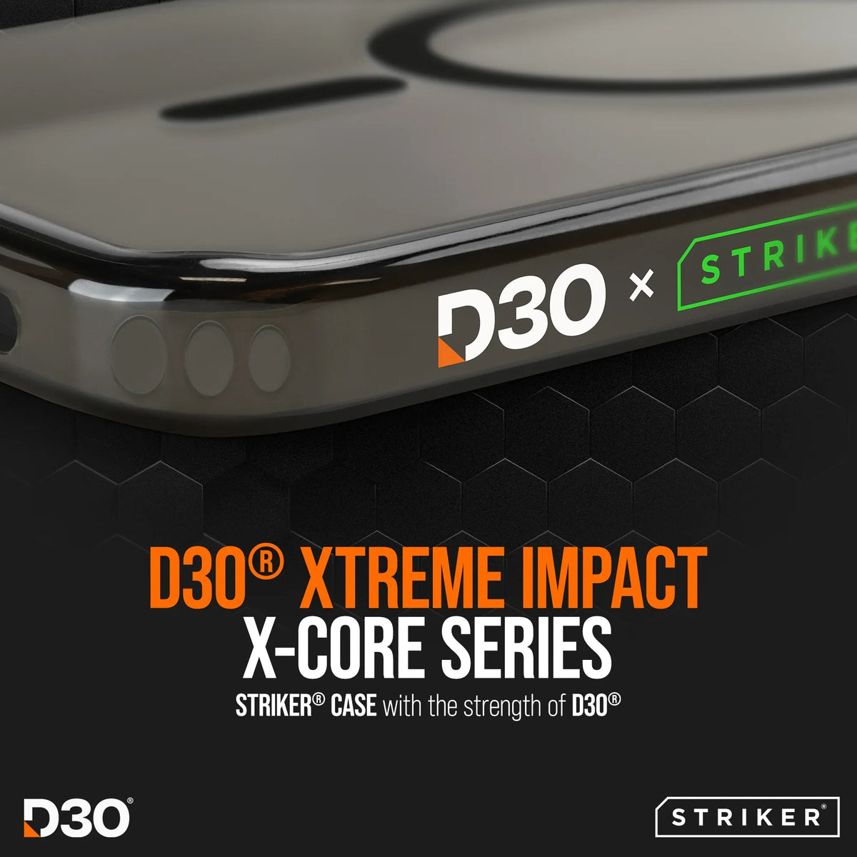 Striker X-Core - D3O Xtreme Impact Mag Case - Black - Samsung S25 5G - Essentify