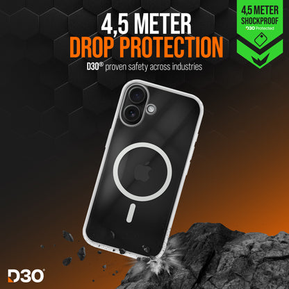 Striker X-Core - D3O Xtreme Impact Mag Case Pro - Clear - Apple Iphone 16