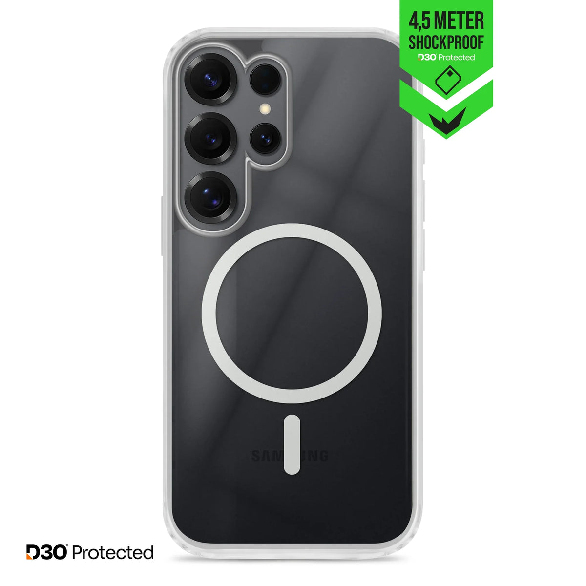 Striker X-Core - D3O Xtreme Impact Mag Case - Clear - Samsung S25 Ultra 5G - Essentify