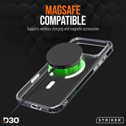 Striker X-Core - D3O Xtreme Impact Mag Case - Clear - Samsung S25 Edge 5G - Essentify