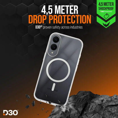 Striker X-Core - D3O Xtreme Impact Mag Case - Clear - Samsung S25 Edge 5G - Essentify