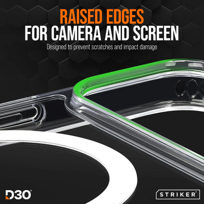 Striker X-Core - D3O Xtreme Impact Mag Case - Clear - Samsung S25 Edge 5G - Essentify